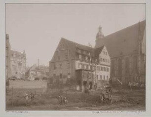 Leipzig, Alte Superintendentur am Thomaskirchhof, 1902 abgebrochen