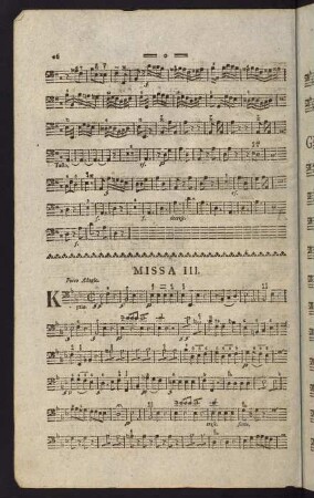 16-22, Violoncello. Missa III.