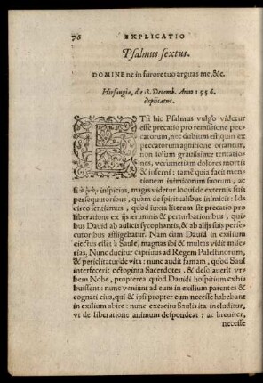 Psalmus sextus.