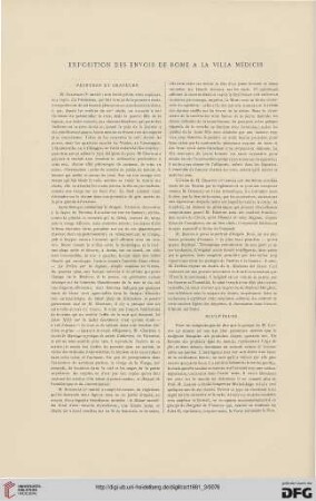 7: Exposition des envois de Rome à la Villa Médicis