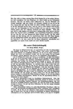 Ein neuer Wahrheitsbegriff