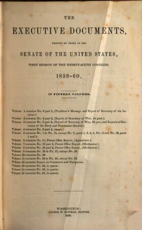 Senate documents. [125,9.] 1859/60 (1860) = Congress 36, Sess. 1