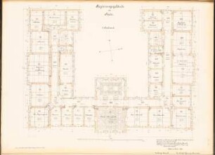 Regierungsgebäude, Stade: Grundriss mit Deckenansicht 2.OG 1:100