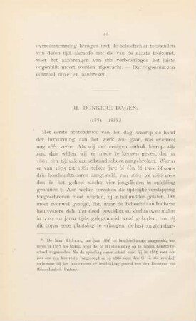 II. Donkere dagen. (1881 - 1888)