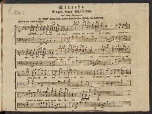 Verschiedene gedruckte und handschriftliche Lieder