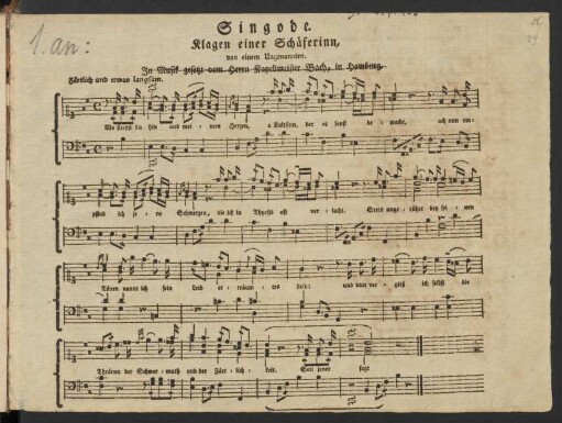 Verschiedene gedruckte und handschriftliche Lieder