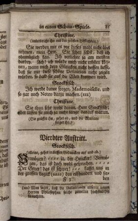Vierdter Auftritt. Stockfisch.