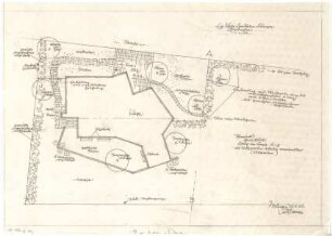Gsaenger, Gustav; Breitbrunn / Chiemsee (Bayern); Ev. Gemeindezentrum, Ev. Erlöser Kirche - Gartenplan (Lageplan)