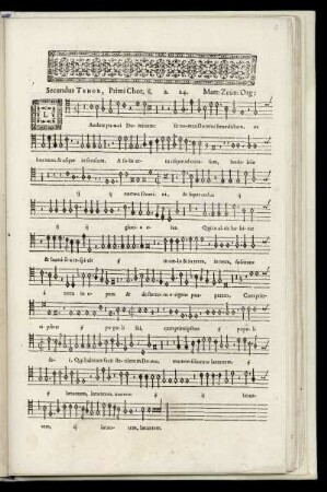 Secundus Tenor, Primi Chori