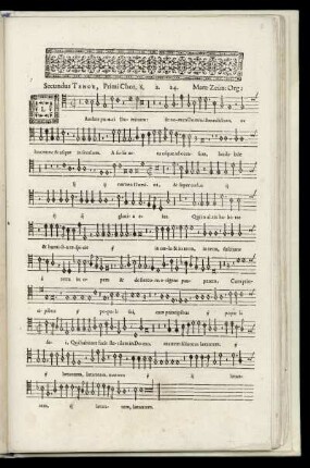 Secundus Tenor, Primi Chori