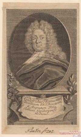 Gottfried Thomasius, Arzt vieler Fürsten des Reichs, Stadtarzt in Nürnberg