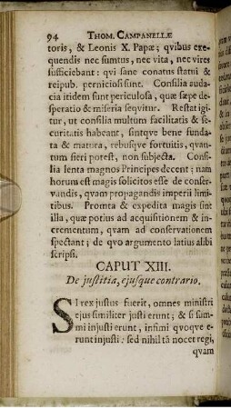 Caput XIII. De justicia, ejusque contrario.