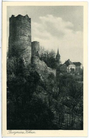 Kohren. Burgruine