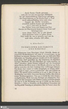4. Abschnitt: Tonmeister Des Barock Und Rokoko