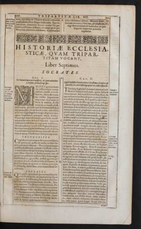 Historiae Ecclesiasticae Quam Tripartitam Vocant, Liber Septimus.