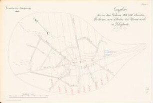 Buhnen zum Schutz der Düneninsel, Helgoland: Lageplan 1:5000