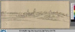 Dörfer in Landschaft. Maschinen-Teil