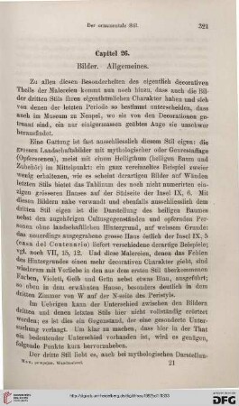 Capitel 26. Bilder. Allgmeines