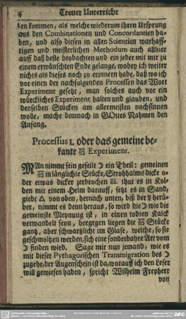 Processus 1. oder das gemeine bekannte [...] Experiment
