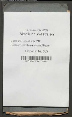 Allodification des von der Abtei Meschede lehnrührigen Strackengutes zu Dorlar