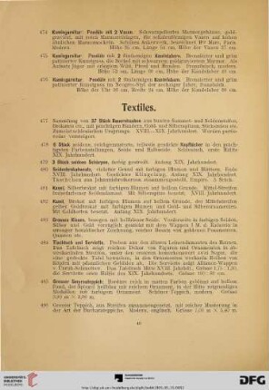 Textiles (Nr. 477-491)