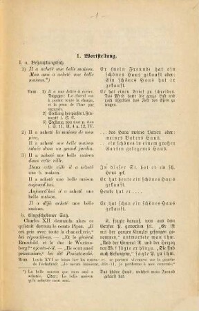 Mustersätze zur französischen Grammatik : eine Ergänzung zu jedem französischen Lehrbuch, 1