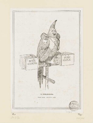 Le Perroquet, erstmals erschienen in: „Le Charivari“, Paris 1834