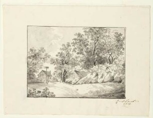 Landschaft mit Bauernhäusern
