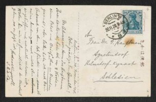 Brief von Toyokichi Hata an Margarete Hauptmann