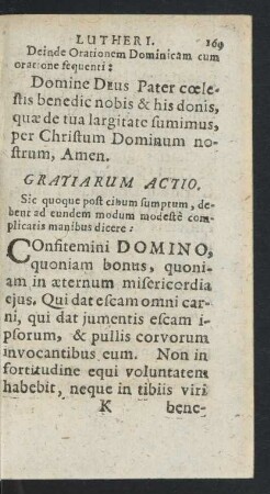 Gratiarum Actio.