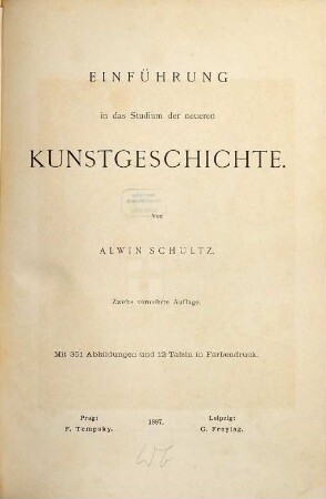 Einführung in das Studium der neueren Kunstgeschichte