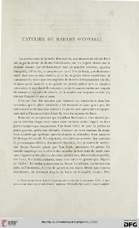 5: L' atelier de Madame O'Connell