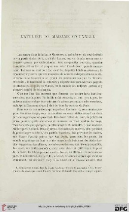 5: L' atelier de Madame O'Connell