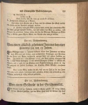 Die 121. Wahrnehmung- Die 140. Wahrnehmung