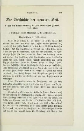 Die Geschichte der neueren Zeit