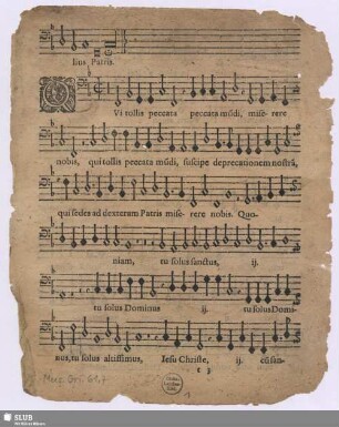 [Missa brevis] [unvollständig]