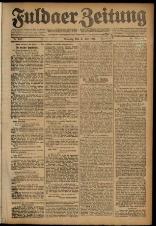 Ausgabe vom Montag, den 02. Juli 1917.