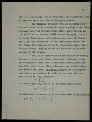 Übereinstimmung mit der Ewaldschen Theorie