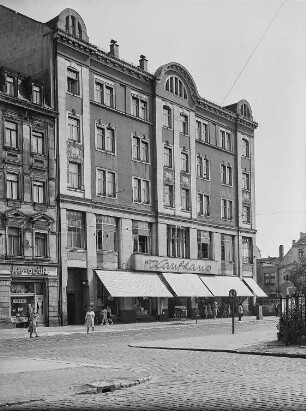 Dresden-Neustadt, Königsbrücker Straße 38, Wohn- und Geschäftshaus, ehemaliges Wohnhaus von Erich Kästner