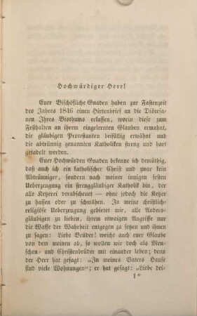 Hochwürdiger Herr!