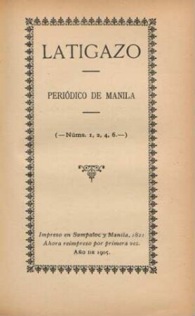 Latigazo periodico de Manila