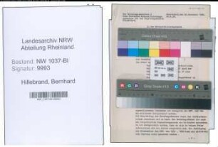 Entnazifizierung Bernhard Hillebrand , geb. 07.05.1900 (Zahnarzt)