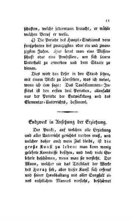 Endzweck in Ansehung der Erziehung