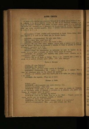 Acto único