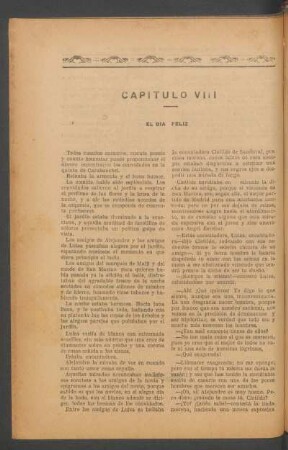 Capítulo VIII - El día feliz