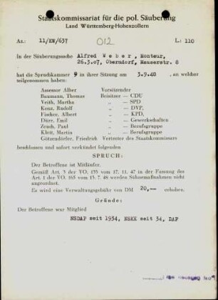 Weber, Alfred