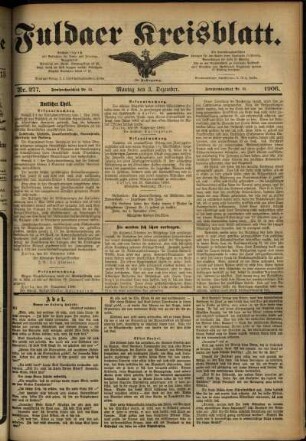 Ausgabe vom Montag, den 03. Dezember 1906.