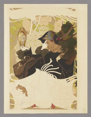 Werbeplakat für die Zeitschrift "Le Journal des Ventes", Brüssel, 1897