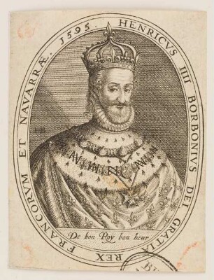 HENRICVS IIII BORBONIVS DEL GRATIA REX FRANCORVM ET NAVA RRAE.