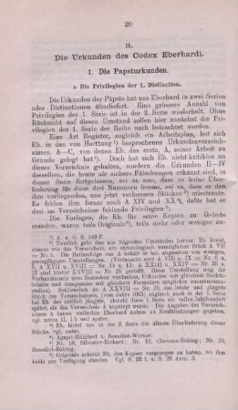 1. Die Papsturkunden.